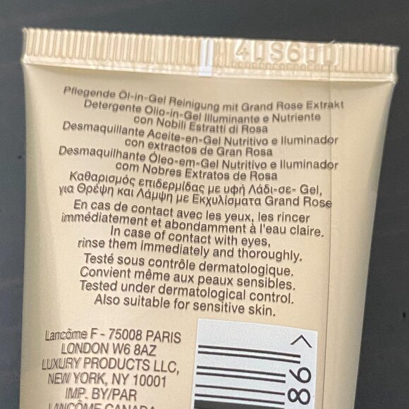 Lancome Absolue Nurturing Brightening Oil-In-Gel Cleanser 1.7oz/50ml - Picture 7 of 8